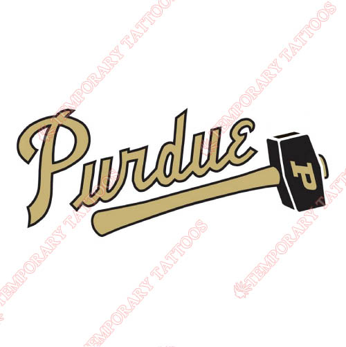 Purdue Boilermakers Customize Temporary Tattoos Stickers NO.5956